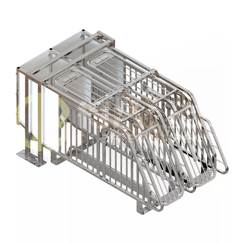 দীর্ঘ স্প্যানিশ ফ্রি-অ্যাক্সেস পিগ স্টল